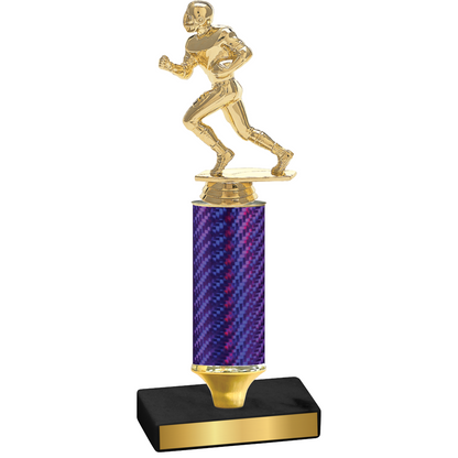 Value Purple Carbon Fiber Football Trophy