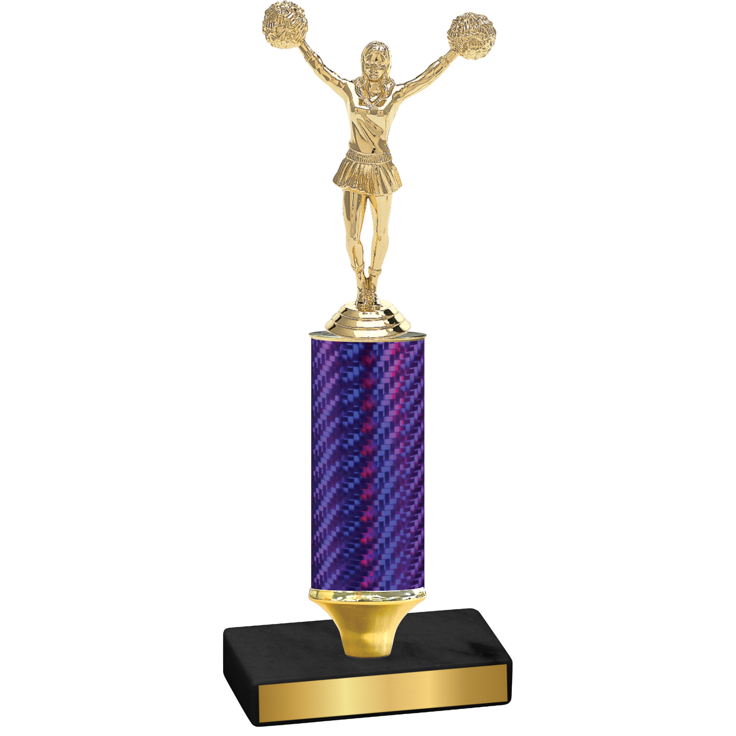 Value Purple Carbon Fiber Cheerleading Trophy