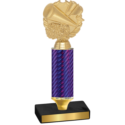 Value Purple Carbon Fiber Cheerleading Trophy