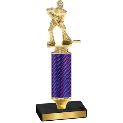 Value Purple Carbon Fiber Hockey Trophy