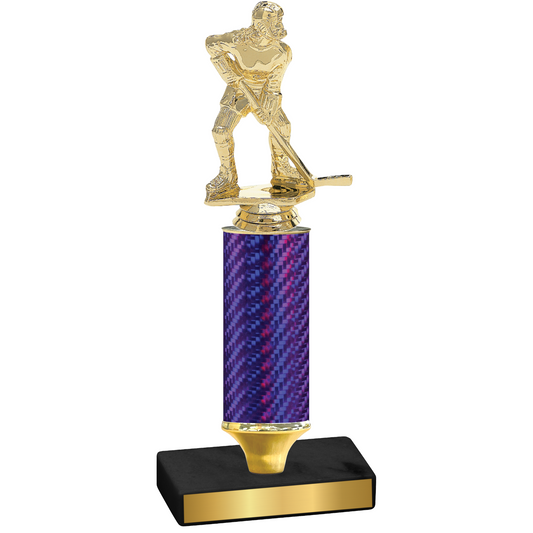 Value Purple Carbon Fiber Hockey Trophy