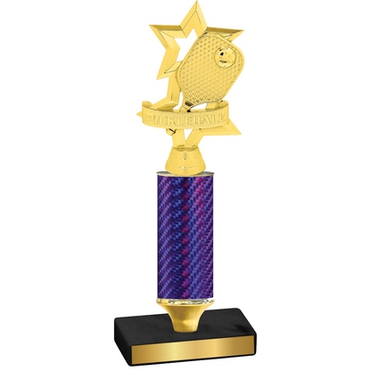 Value Purple Carbon Fiber Pickleball Trophy