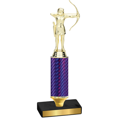 Value Purple Carbon Fiber Archery Trophy