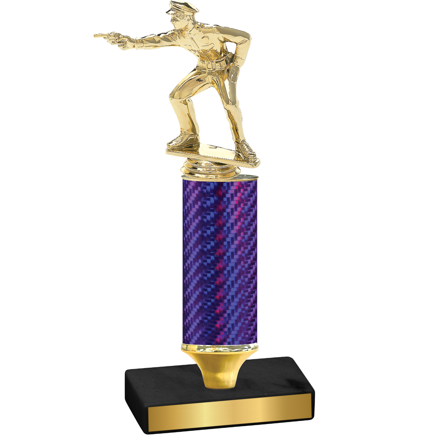 Value Purple Carbon Fiber Shooter Trophy