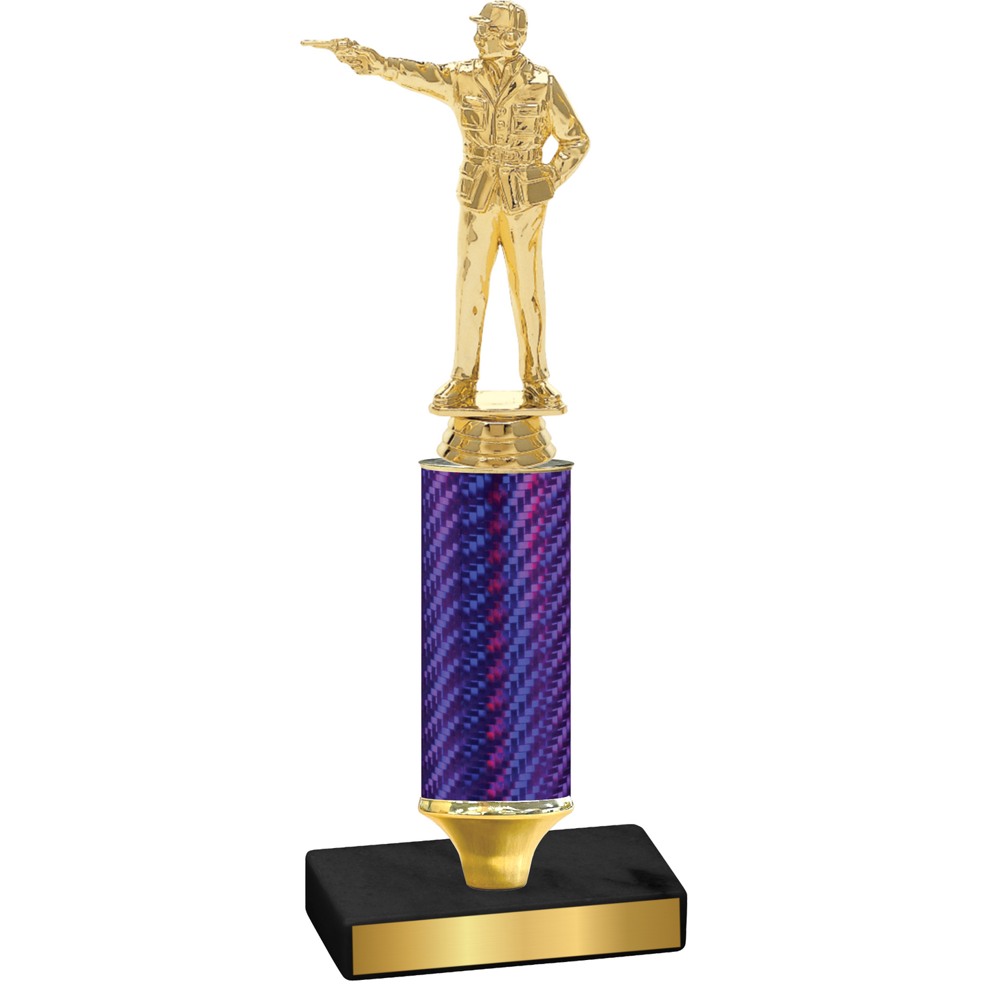 Value Purple Carbon Fiber Shooter Trophy