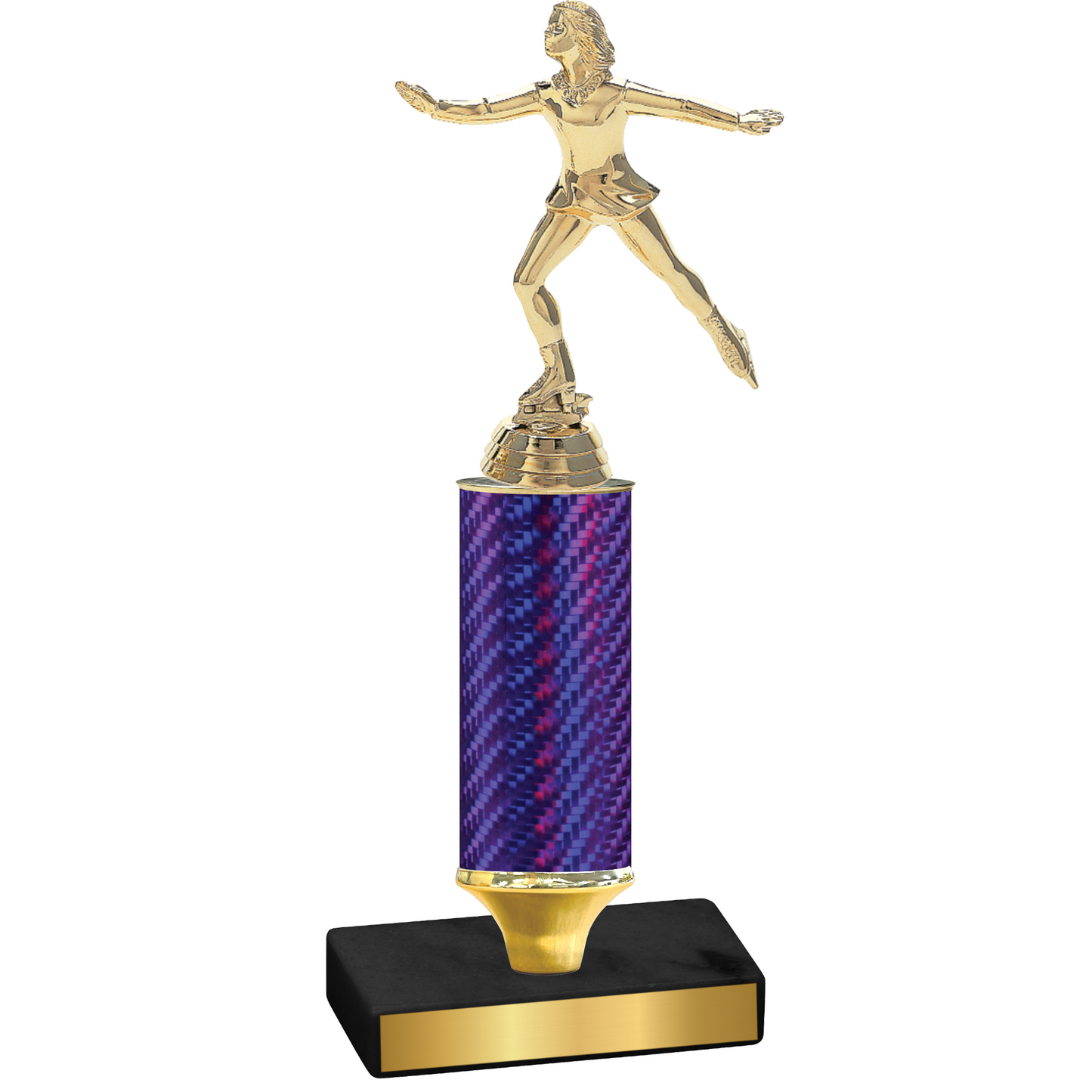 Value Purple Carbon Fiber Skater Trophy