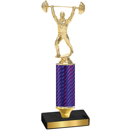 Value Purple Carbon Fiber Weights Trophy