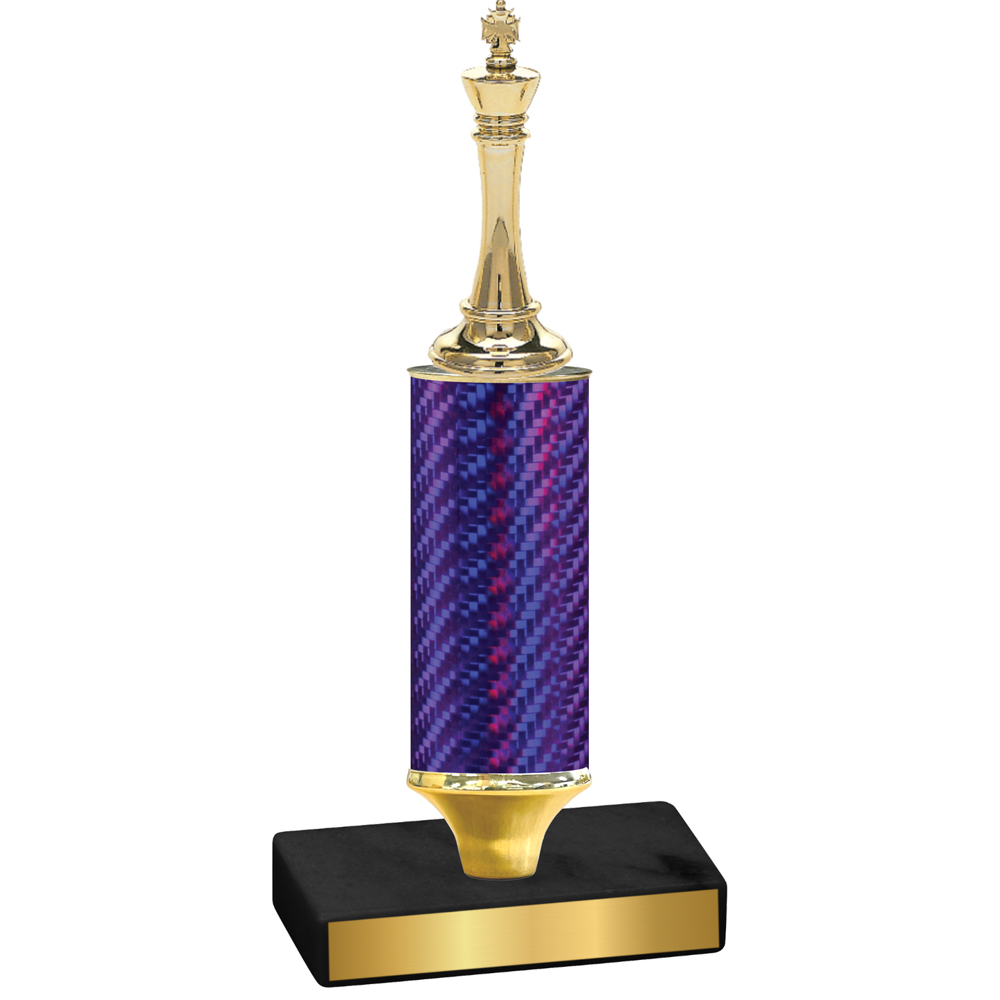 Value Purple Carbon Fiber Chess Trophy