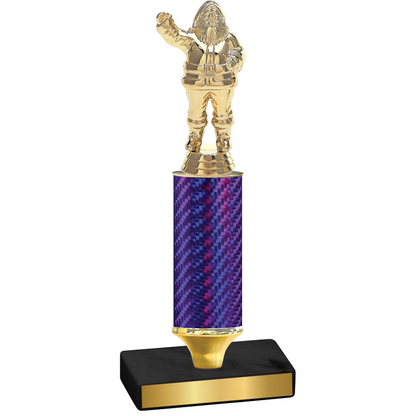 Value Purple Carbon Fiber Holiday Trophy