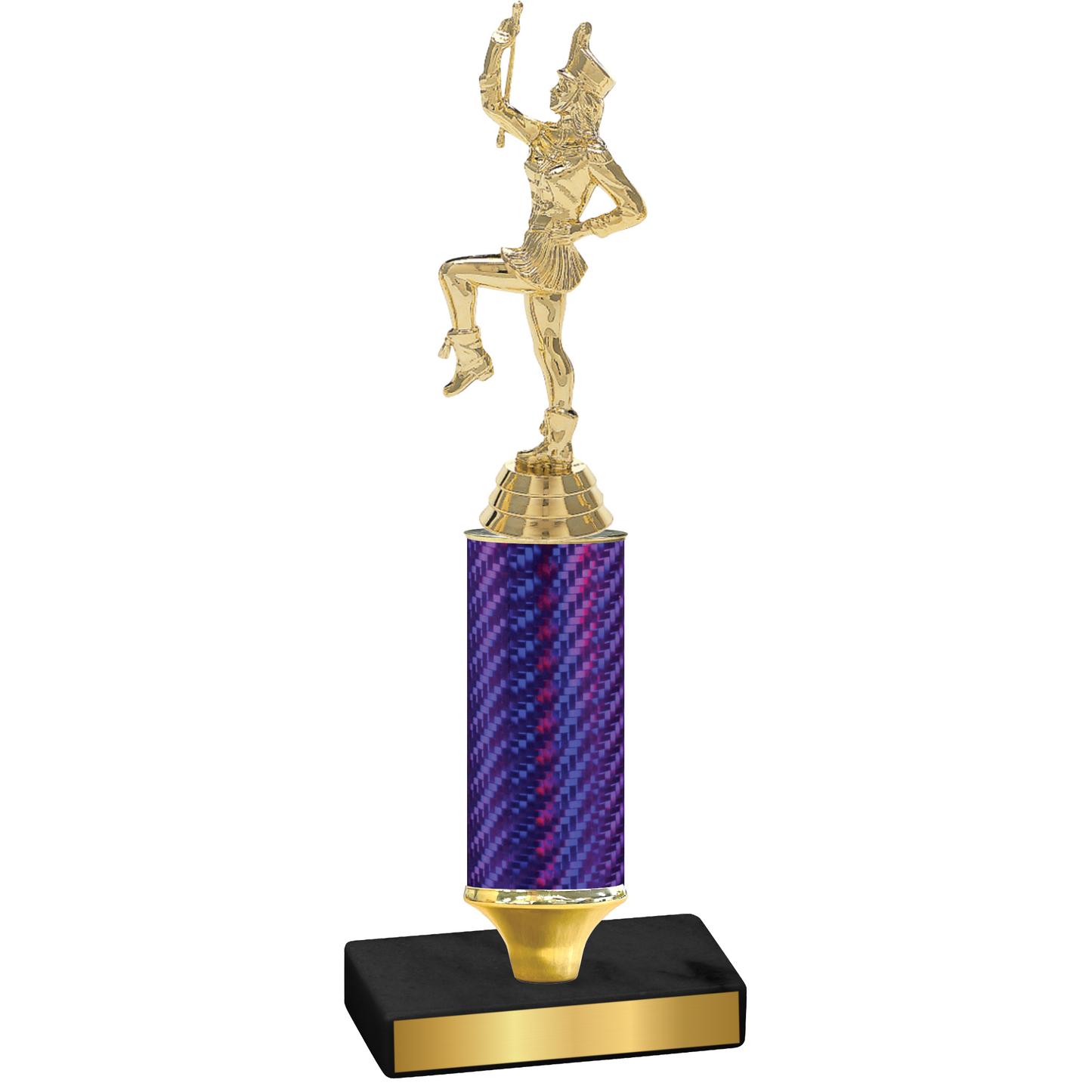 Value Purple Carbon Fiber Majorette Trophy