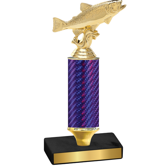 Value Purple Carbon Fiber Fishing Trophy