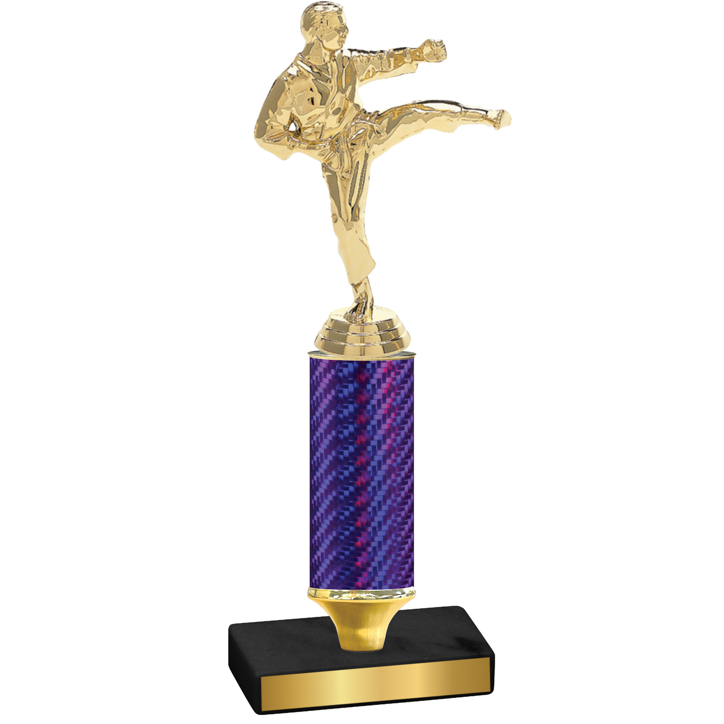 Value Purple Carbon Fiber Karate Trophy