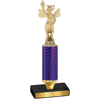 Value Purple Carbon Fiber Academics Trophy