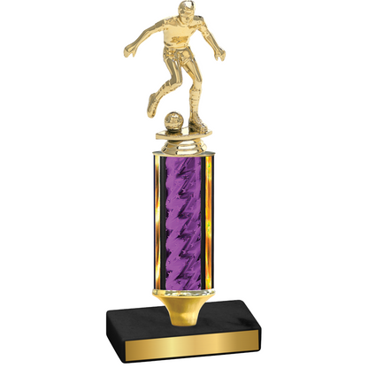 Value Purple Glacier Soccer Trophy