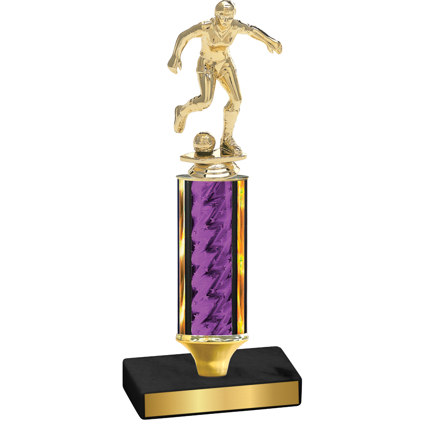 Value Purple Glacier Soccer Trophy