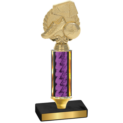 Value Purple Glacier Soccer Trophy