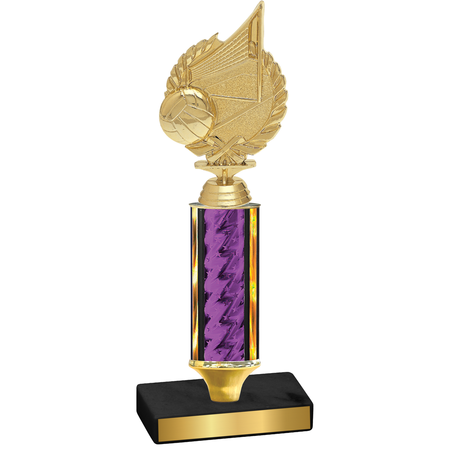 Value Purple Glacier Volleyball Trophy