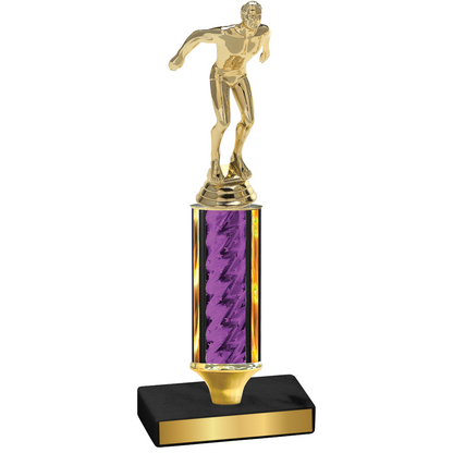 Value Purple Glacier Swimming Trophy