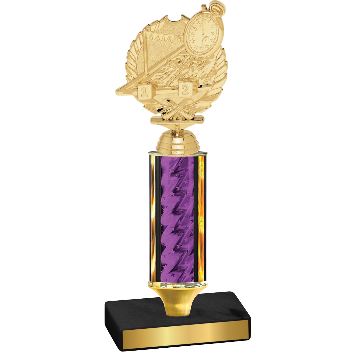 Value Purple Glacier Swimming Trophy