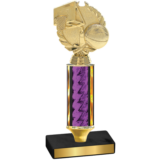 Value Purple Glacier Basketball Trophy