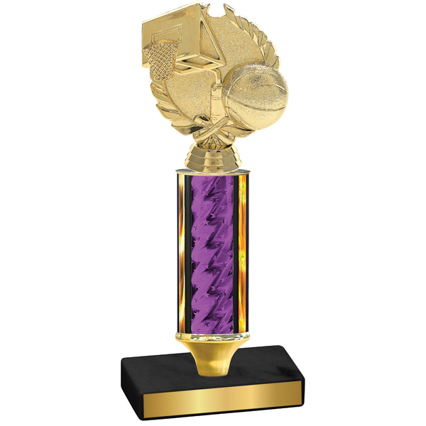 Value Purple Glacier Basketball Trophy