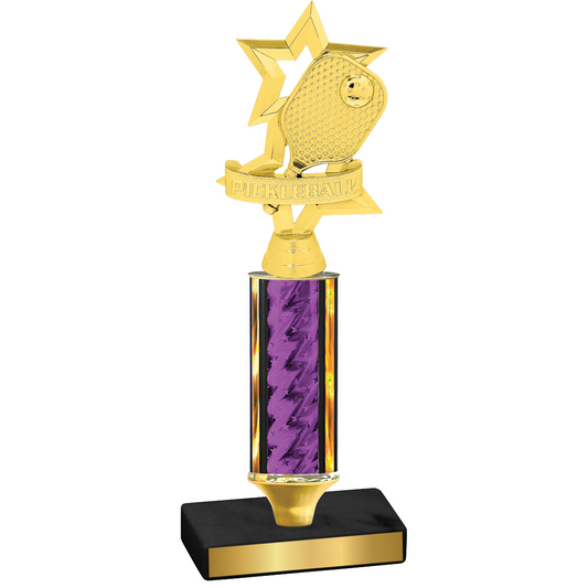 Value Purple Glacier Pickleball Trophy