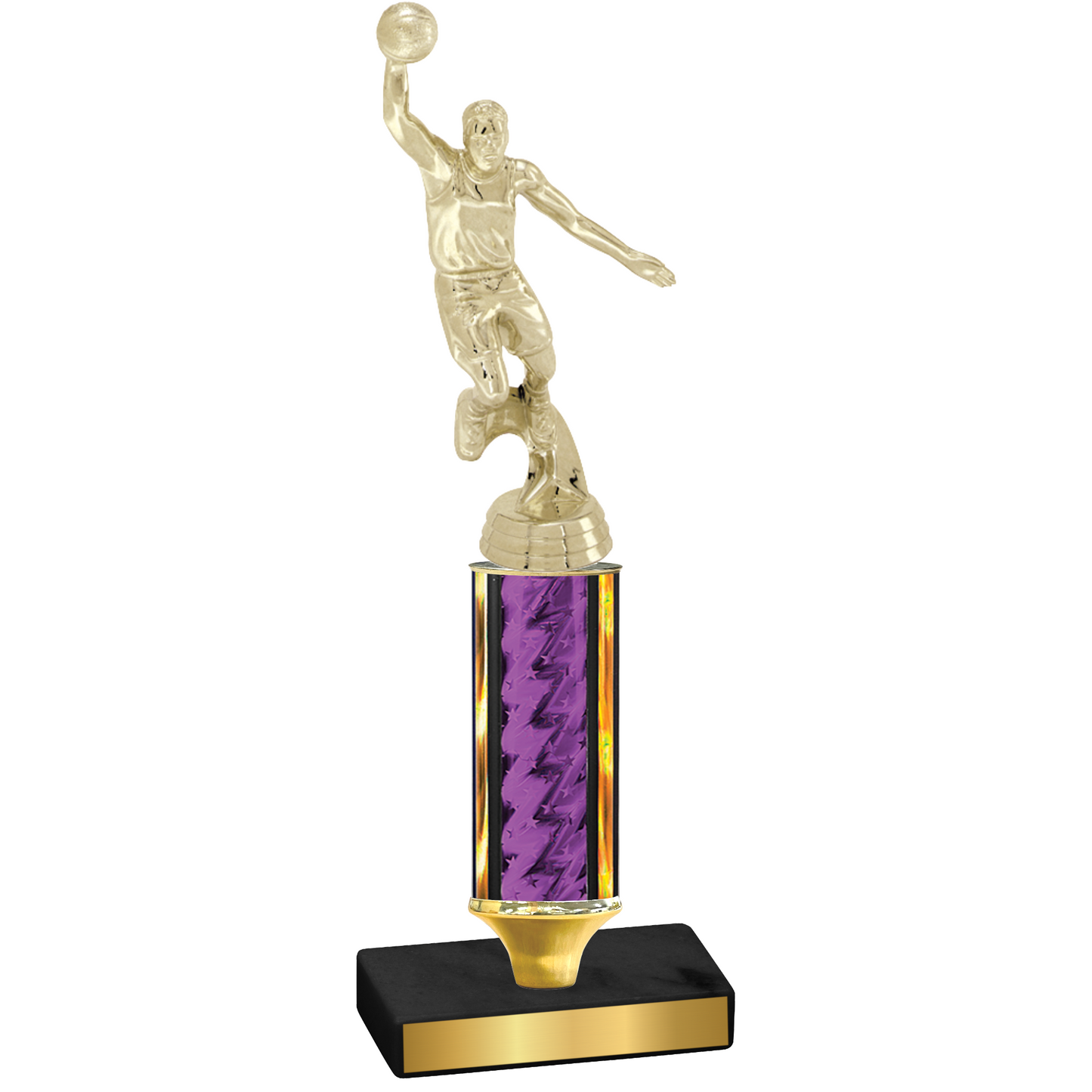 Value Purple Glacier Basketball Trophy