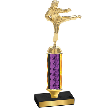 Value Purple Glacier Karate Trophy