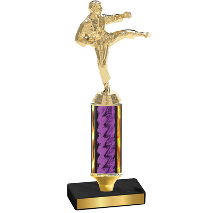 Value Purple Glacier Karate Trophy