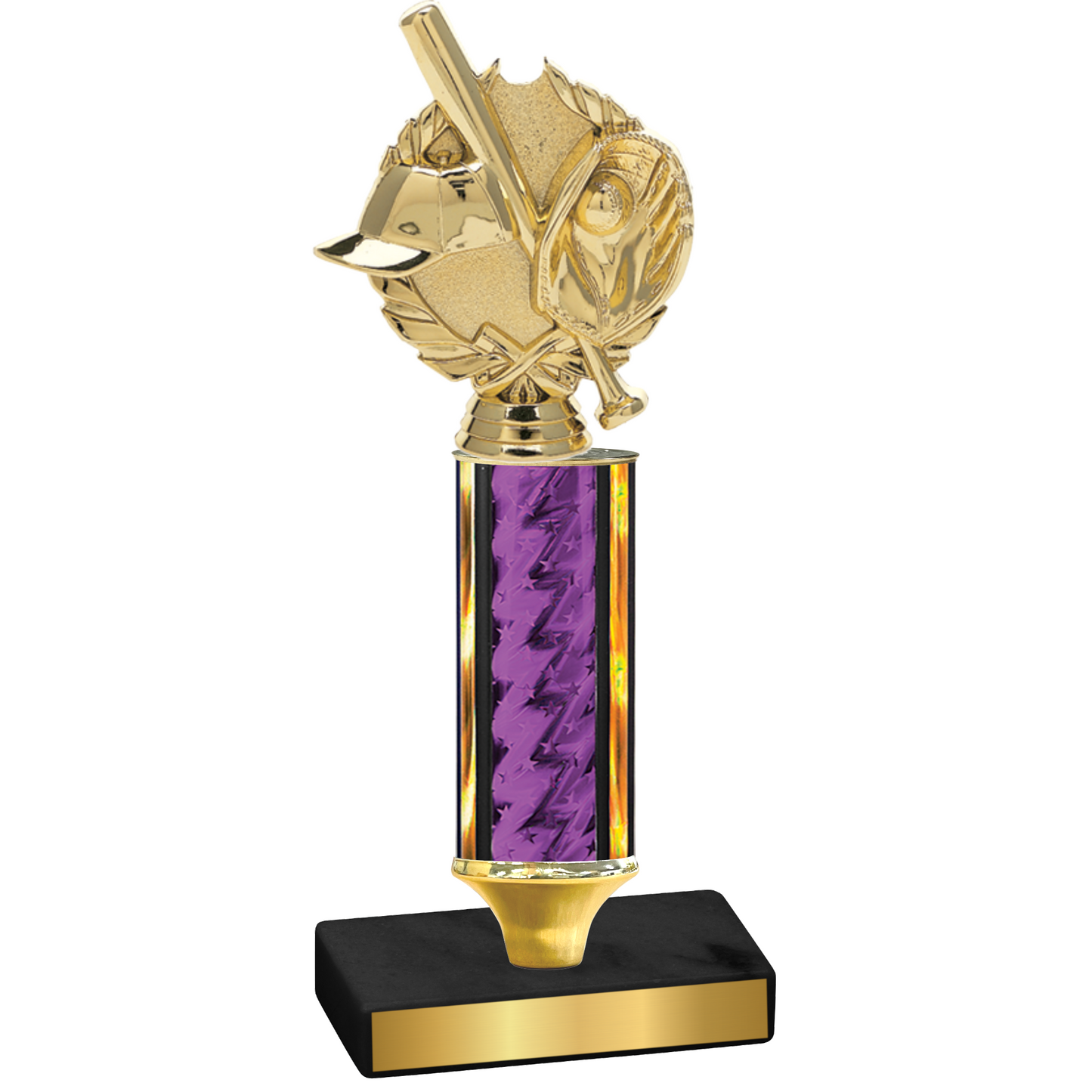 Value Purple Glacier Baseball Trophy