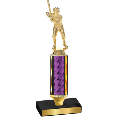 Value Purple Glacier Baseball Trophy