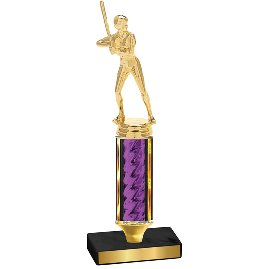 Value Purple Glacier Softball Trophy