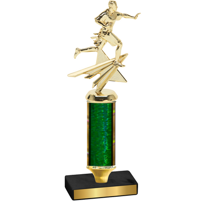 Value Green Glacier Flag Football Trophy