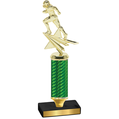 Value Green Carbon Fiber Football Trophy