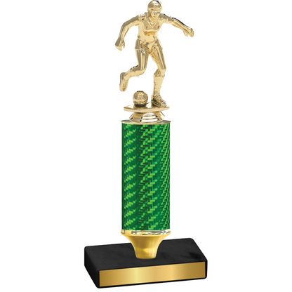 Value Green Carbon Fiber Soccer Trophy