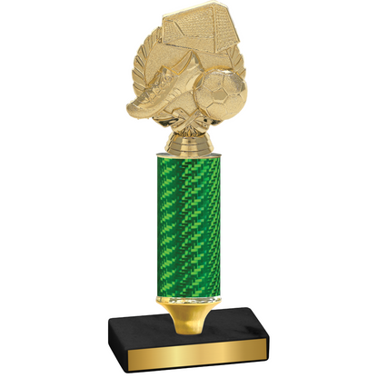 Value Green Carbon Fiber Soccer Trophy