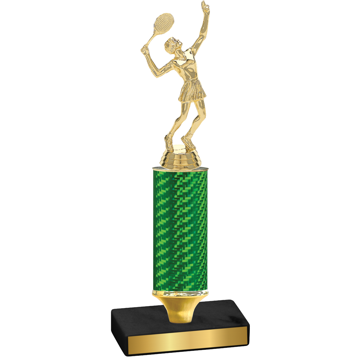 Value Green Carbon Fiber Tennis Trophy