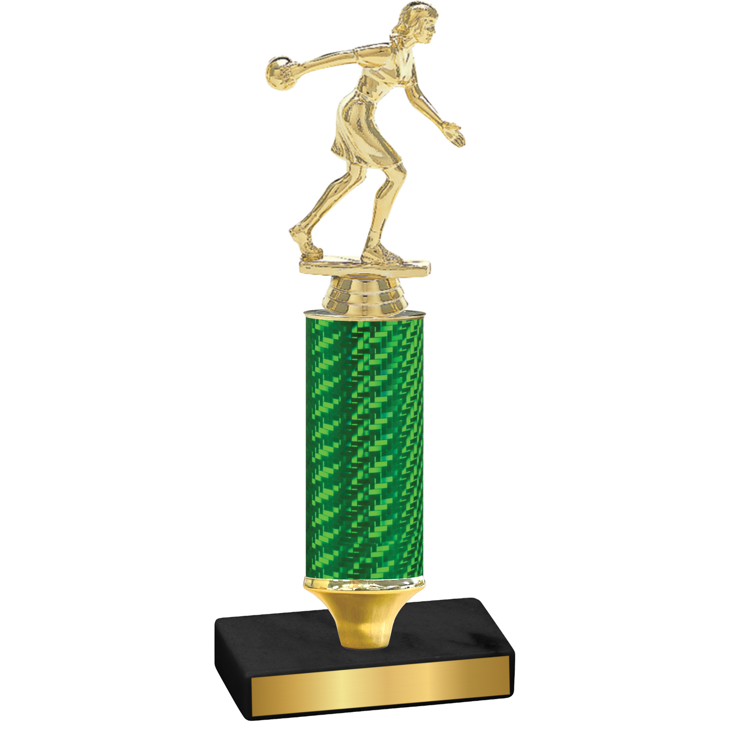 Value Green Carbon Fiber Bowling Trophy