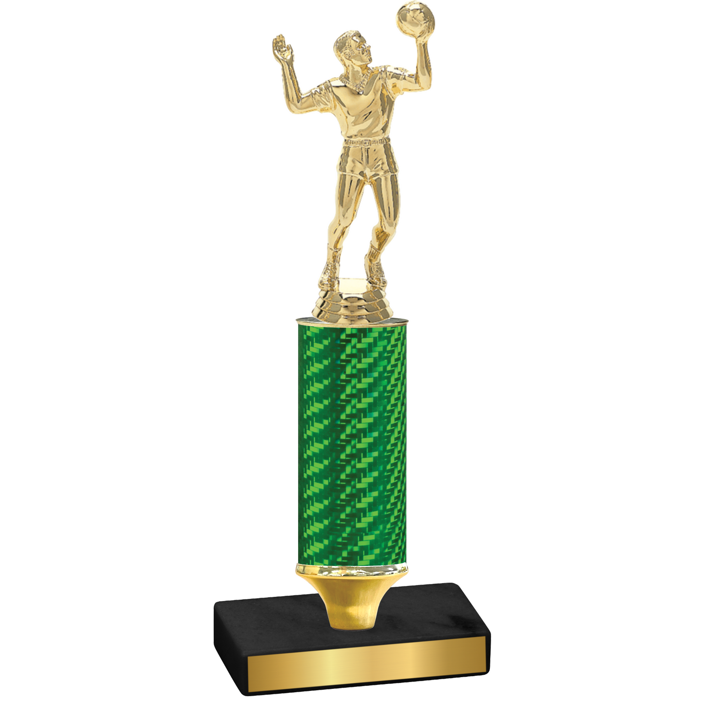 Value Green Carbon Fiber Volleyball Trophy