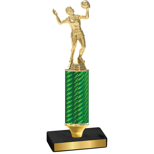 Value Green Carbon Fiber Volleyball Trophy