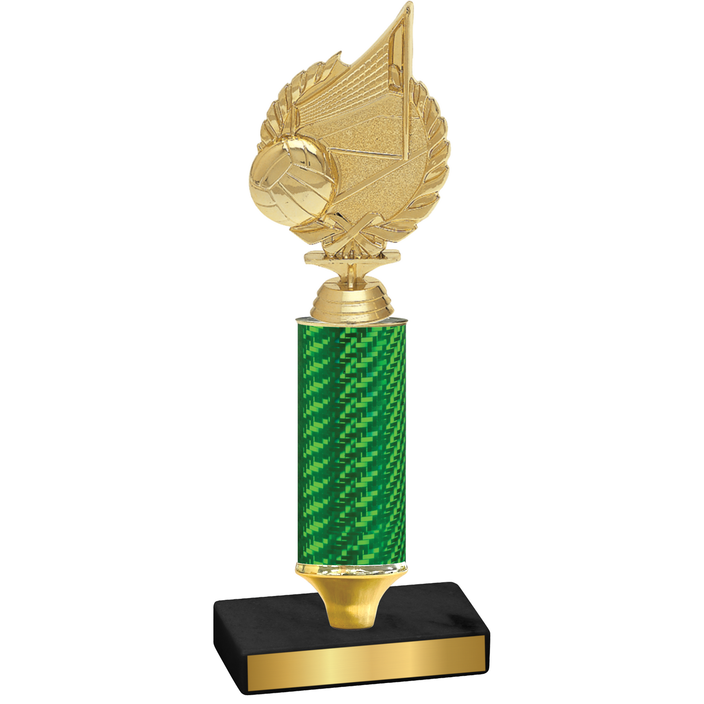 Value Green Carbon Fiber Volleyball Trophy