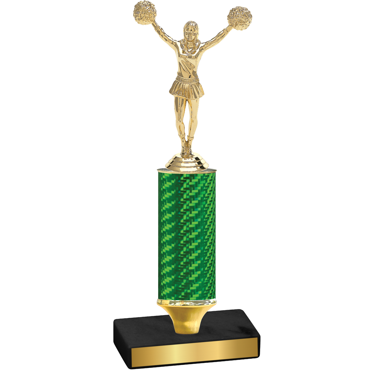 Value Green Carbon Fiber Cheerleading Trophy