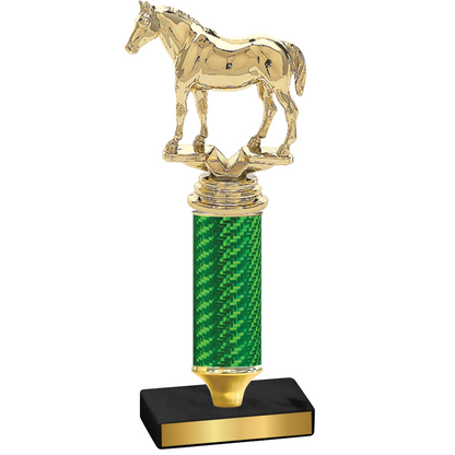 Value Green Carbon Fiber Horses Trophy