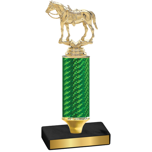 Value Green Carbon Fiber Horses Trophy