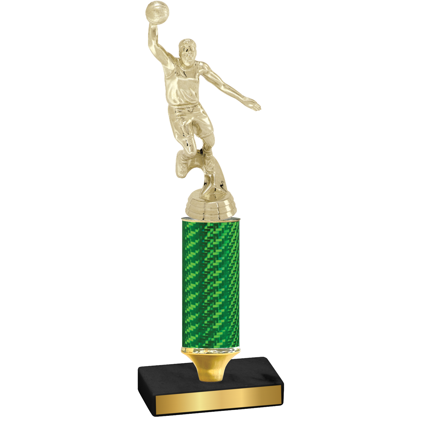 Value Green Carbon Fiber Basketball Trophy