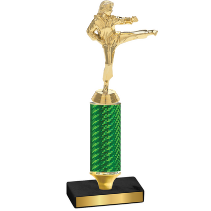 Value Green Carbon Fiber Karate Trophy