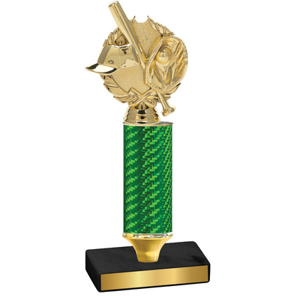 Value Green Carbon Fiber Baseball Trophy