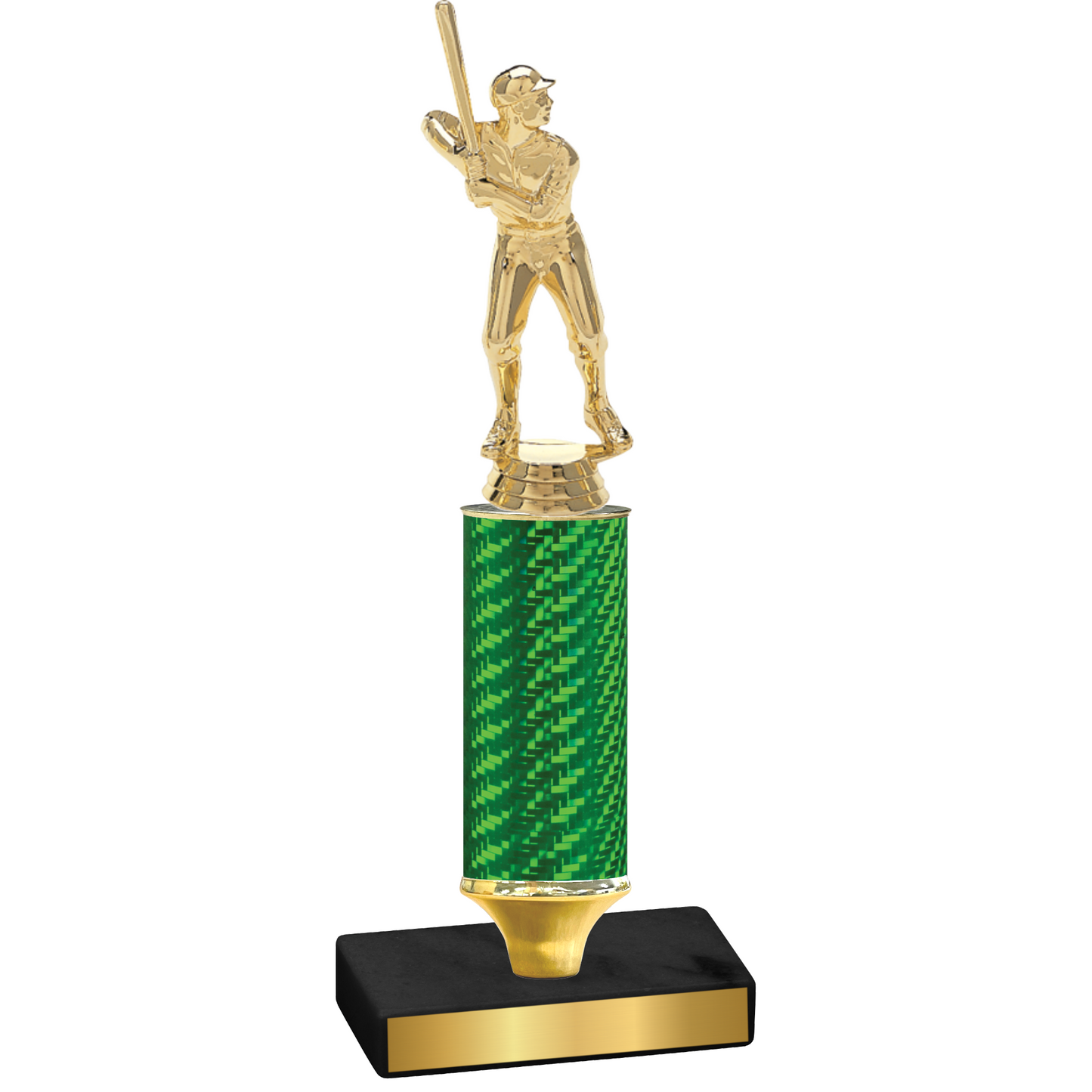 Value Green Carbon Fiber Baseball Trophy