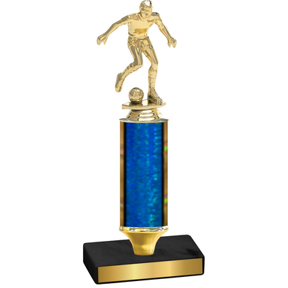 Value Blue Glacier Soccer Trophy