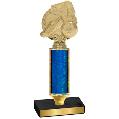 Value Blue Glacier Soccer Trophy